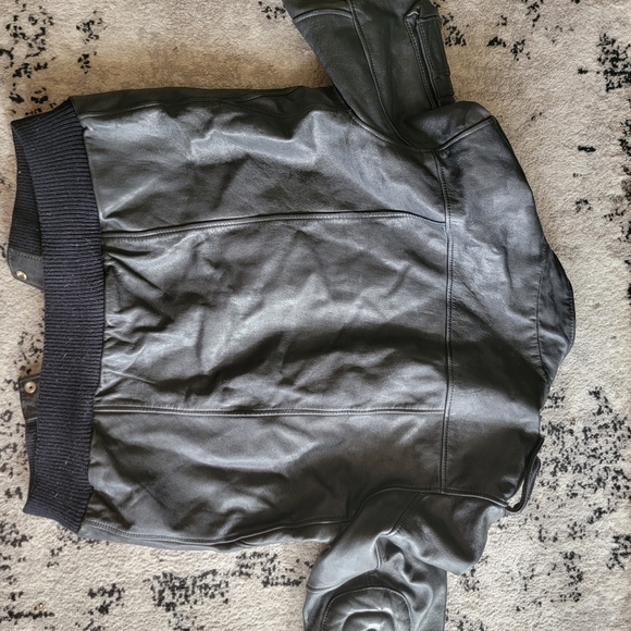 Vintage Drag Specialties Black Leather Motorcycle Jacket Armored SZ 42 Fit Large - Picture 6 of 14